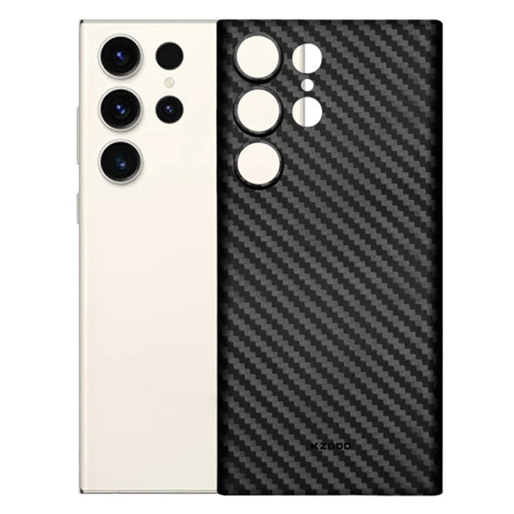 KZDOO For Samsung Galaxy S24 Ultra Case PP Phone Back Cover Carbon Fiber Texture