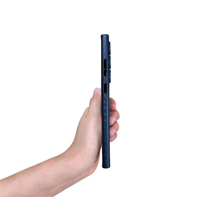 KZDOO For Samsung Galaxy S24 Ultra Case PP Phone Back Cover Carbon Fiber Texture