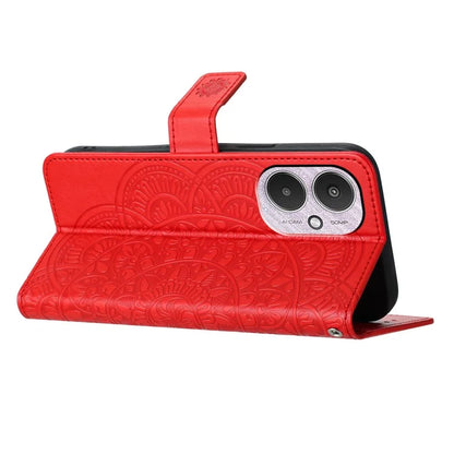 For Xiaomi Redmi 13C 4G / 13C 5G / Poco C65 4G Case PU Leather Mandala Imprinted Phone Cover