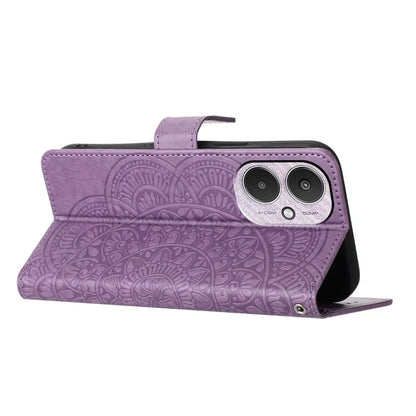 For Xiaomi Redmi 13C 4G / 13C 5G / Poco C65 4G Case PU Leather Mandala Imprinted Phone Cover