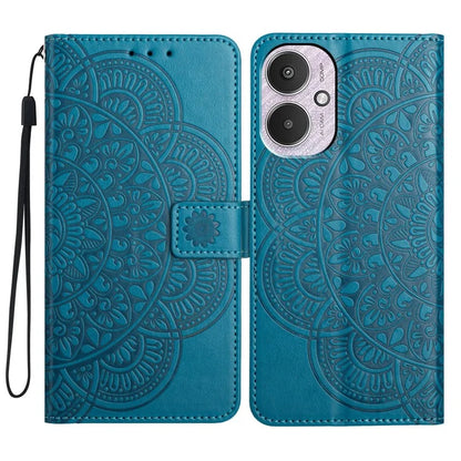 For Xiaomi Redmi 13C 4G / 13C 5G / Poco C65 4G Case PU Leather Mandala Imprinted Phone Cover