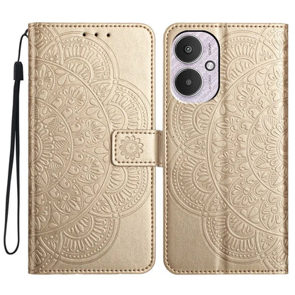 For Xiaomi Redmi 13C 4G / 13C 5G / Poco C65 4G Case PU Leather Mandala Imprinted Phone Cover