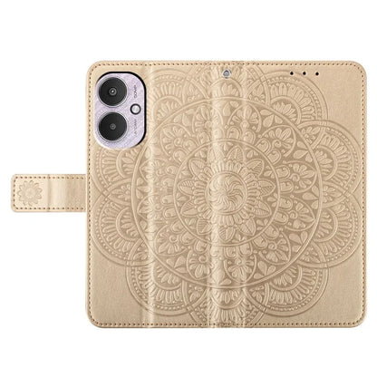 For Xiaomi Redmi 13C 4G / 13C 5G / Poco C65 4G Case PU Leather Mandala Imprinted Phone Cover