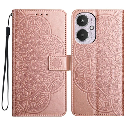 For Xiaomi Redmi 13C 4G / 13C 5G / Poco C65 4G Case PU Leather Mandala Imprinted Phone Cover