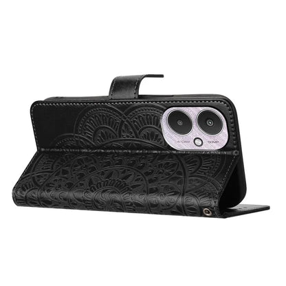 For Xiaomi Redmi 13C 4G / 13C 5G / Poco C65 4G Case PU Leather Mandala Imprinted Phone Cover