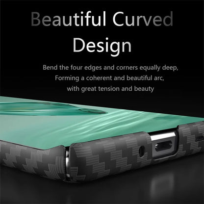 For OnePlus 12R 5G / Ace 3 5G Case Hard PC Phone Cover Splicing Carbon Fiber Texture
