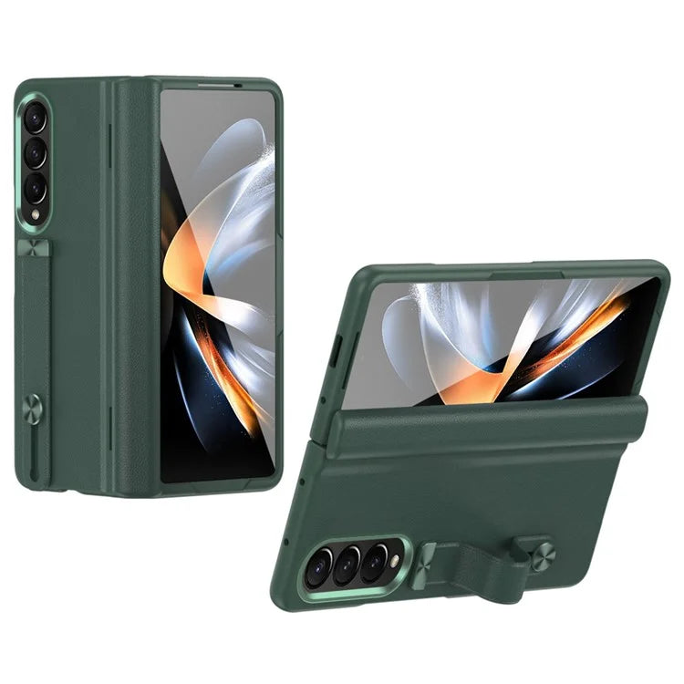 For Samsung Galaxy Z Fold4 5G Slim Case Hard PC Shockproof Kickstand Case with HD Screen Protector