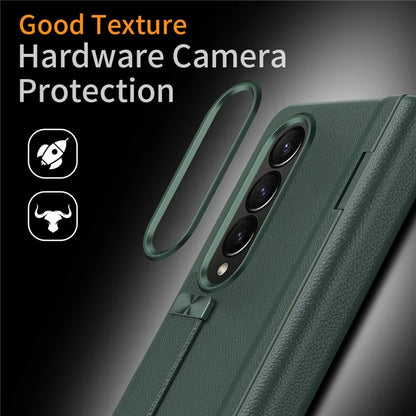 For Samsung Galaxy Z Fold4 5G Slim Case Hard PC Shockproof Kickstand Case with HD Screen Protector