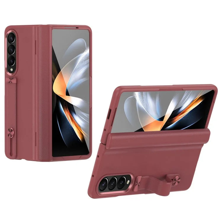 For Samsung Galaxy Z Fold4 5G Slim Case Hard PC Shockproof Kickstand Case with HD Screen Protector