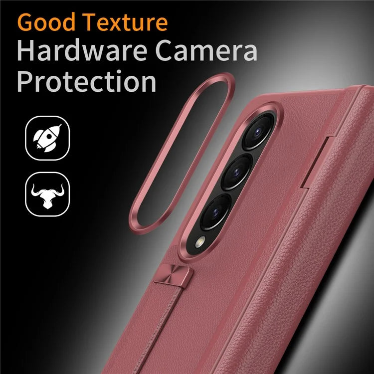 For Samsung Galaxy Z Fold4 5G Slim Case Hard PC Shockproof Kickstand Case with HD Screen Protector