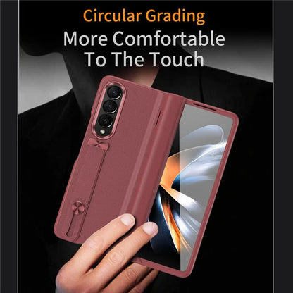 For Samsung Galaxy Z Fold4 5G Slim Case Hard PC Shockproof Kickstand Case with HD Screen Protector