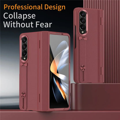 For Samsung Galaxy Z Fold4 5G Slim Case Hard PC Shockproof Kickstand Case with HD Screen Protector