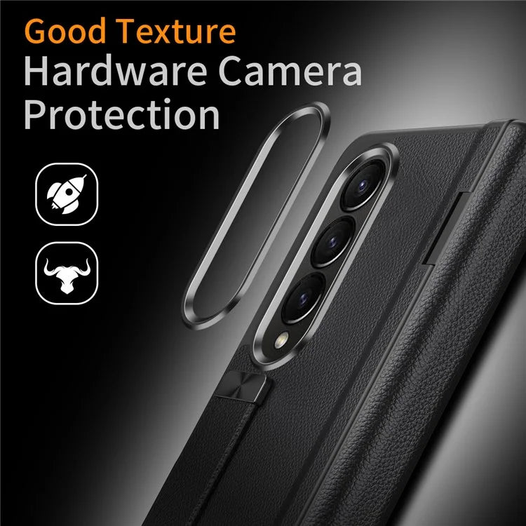 For Samsung Galaxy Z Fold4 5G Slim Case Hard PC Shockproof Kickstand Case with HD Screen Protector