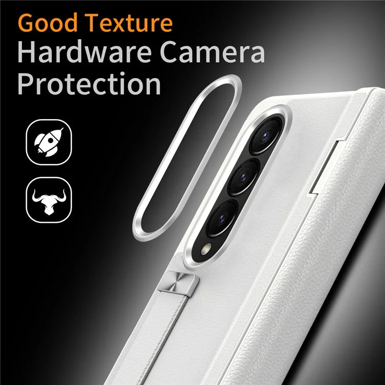 For Samsung Galaxy Z Fold4 5G Slim Case Hard PC Shockproof Kickstand Case with HD Screen Protector