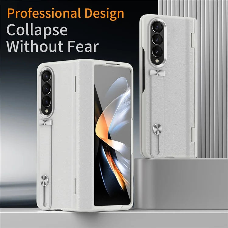 For Samsung Galaxy Z Fold4 5G Slim Case Hard PC Shockproof Kickstand Case with HD Screen Protector