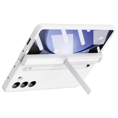 For Samsung Galaxy Z Fold5 5G Full Guard Case Hard PC Kickstand Phone Cover with Glass Film, Stylus