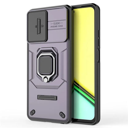 For Realme C67 4G Case PC+TPU Slide Lens Lid Phone Cover