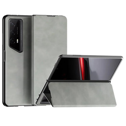 For Honor Magic V2 RSR Porsche Design Case Nappa Texture PC+Leather Back Phone Cover