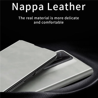 For Honor Magic V2 RSR Porsche Design Case Nappa Texture PC+Leather Back Phone Cover