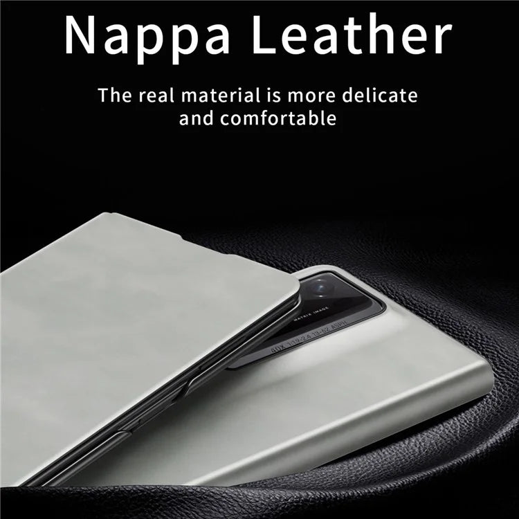 For Honor Magic V2 RSR Porsche Design Case Nappa Texture PC+Leather Back Phone Cover