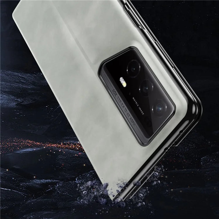 For Honor Magic V2 RSR Porsche Design Case Nappa Texture PC+Leather Back Phone Cover