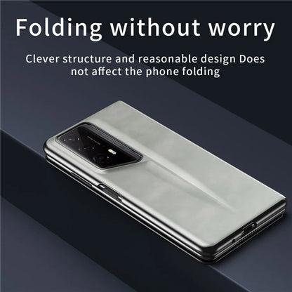 For Honor Magic V2 RSR Porsche Design Case Nappa Texture PC+Leather Back Phone Cover