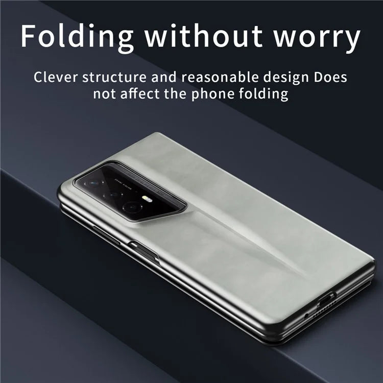 For Honor Magic V2 RSR Porsche Design Case Nappa Texture PC+Leather Back Phone Cover