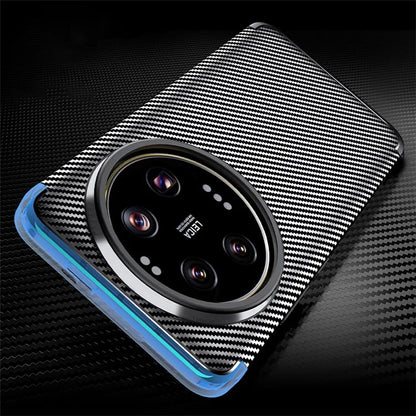 For Xiaomi 14 Ultra Case TPU Carbon Fiber Texture Shockproof Mobile Phone Cover