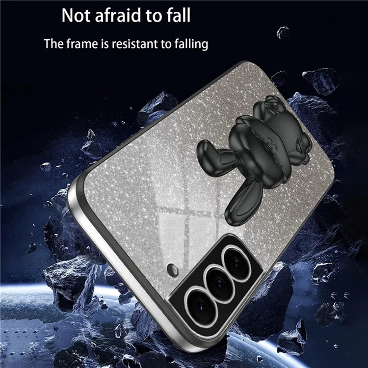 Cover for Samsung Galaxy S21 4G / 5G Viewing Kickstand PC+TPU Phone Case