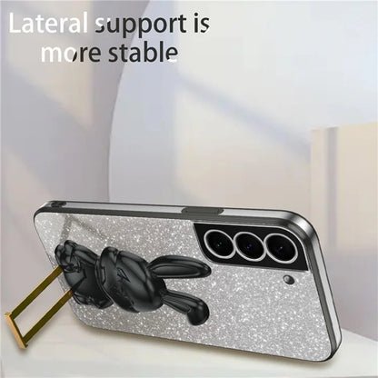 Cover for Samsung Galaxy S21 4G / 5G Viewing Kickstand PC+TPU Phone Case