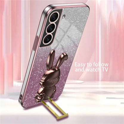 Cover for Samsung Galaxy S21 4G / 5G Viewing Kickstand PC+TPU Phone Case