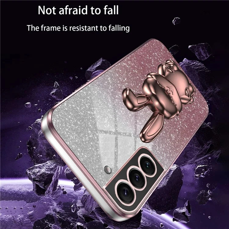 Cover for Samsung Galaxy S21 4G / 5G Viewing Kickstand PC+TPU Phone Case