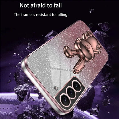 Cover for Samsung Galaxy S21 4G / 5G Viewing Kickstand PC+TPU Phone Case