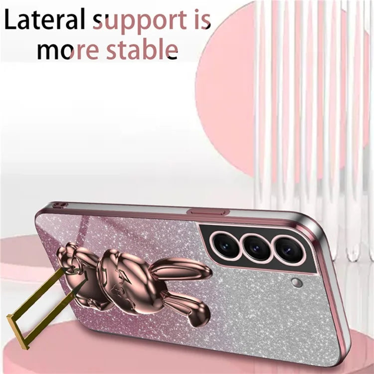 Cover for Samsung Galaxy S21 4G / 5G Viewing Kickstand PC+TPU Phone Case