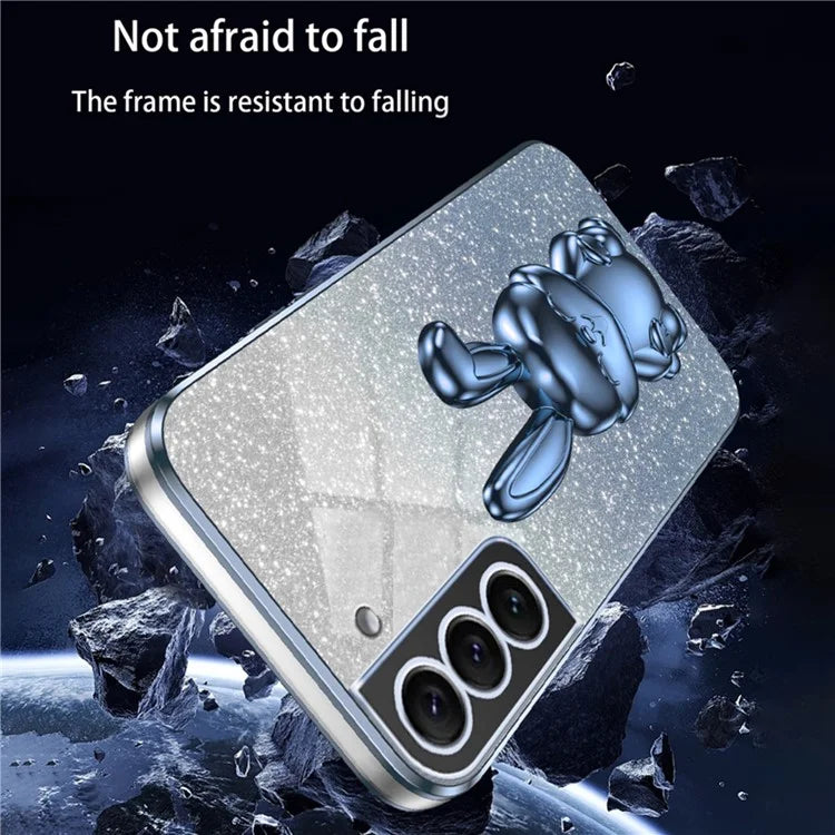 Cover for Samsung Galaxy S21 4G / 5G Viewing Kickstand PC+TPU Phone Case