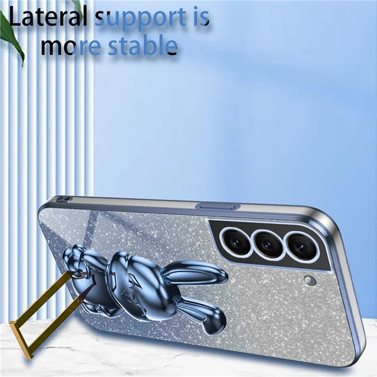 Cover for Samsung Galaxy S21 4G / 5G Viewing Kickstand PC+TPU Phone Case