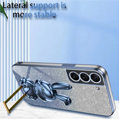 Cover for Samsung Galaxy S21 4G / 5G Viewing Kickstand PC+TPU Phone Case