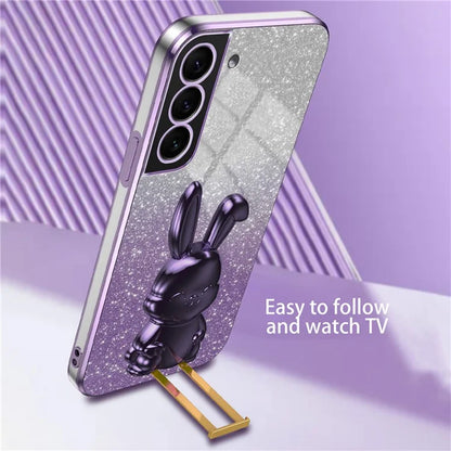 Cover for Samsung Galaxy S21 4G / 5G Viewing Kickstand PC+TPU Phone Case