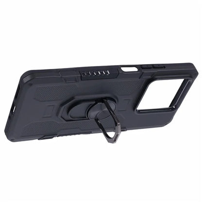 For Xiaomi Redmi Note 13 5G Phone Case Anti-scratch PC+TPU Protective Cover with Ring Kickstand