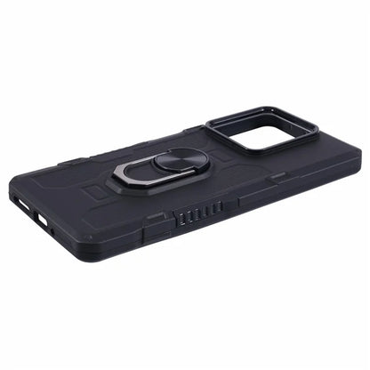 For Xiaomi Redmi Note 13 5G Phone Case Anti-scratch PC+TPU Protective Cover with Ring Kickstand