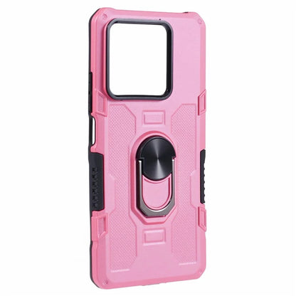 For Xiaomi Redmi Note 13 5G Phone Case Anti-scratch PC+TPU Protective Cover with Ring Kickstand
