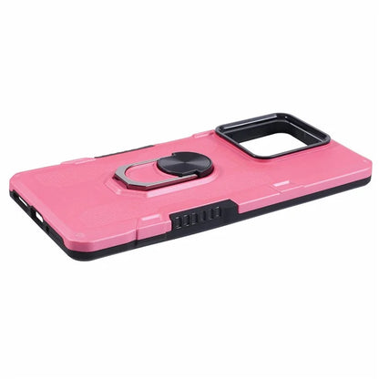 For Xiaomi Redmi Note 13 5G Phone Case Anti-scratch PC+TPU Protective Cover with Ring Kickstand