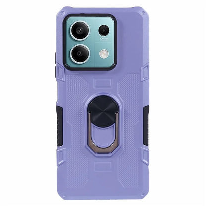For Xiaomi Redmi Note 13 5G Phone Case Anti-scratch PC+TPU Protective Cover with Ring Kickstand