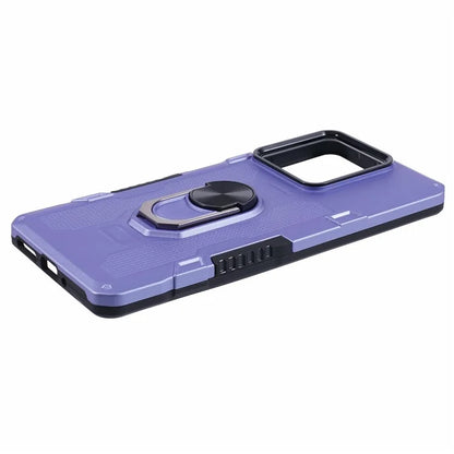 For Xiaomi Redmi Note 13 5G Phone Case Anti-scratch PC+TPU Protective Cover with Ring Kickstand