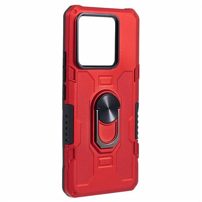 For Xiaomi Redmi Note 13 Pro 5G / Poco X6 5G Phone Case Ring Kickstand PC+TPU Shockproof Cover