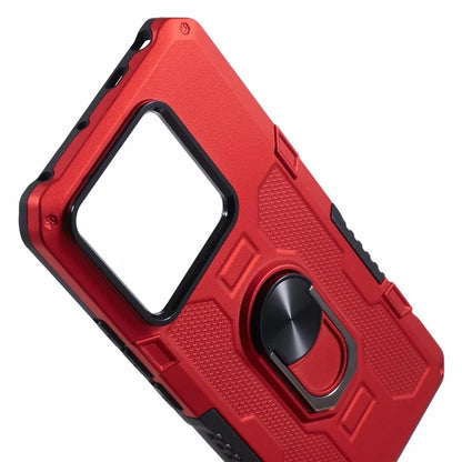 For Xiaomi Redmi Note 13 Pro 5G / Poco X6 5G Phone Case Ring Kickstand PC+TPU Shockproof Cover
