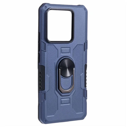 For Xiaomi Redmi Note 13 Pro 5G / Poco X6 5G Phone Case Ring Kickstand PC+TPU Shockproof Cover