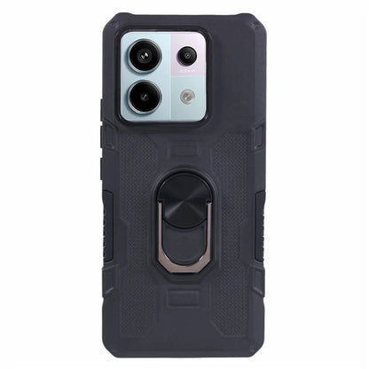 For Xiaomi Redmi Note 13 Pro 5G / Poco X6 5G Phone Case Ring Kickstand PC+TPU Shockproof Cover