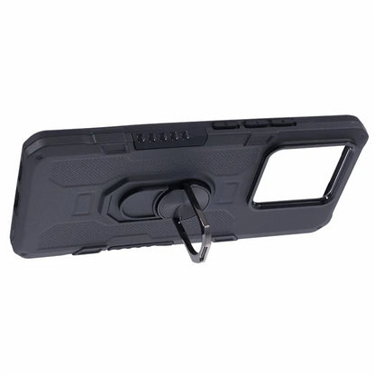 For Xiaomi Redmi Note 13 Pro 5G / Poco X6 5G Phone Case Ring Kickstand PC+TPU Shockproof Cover