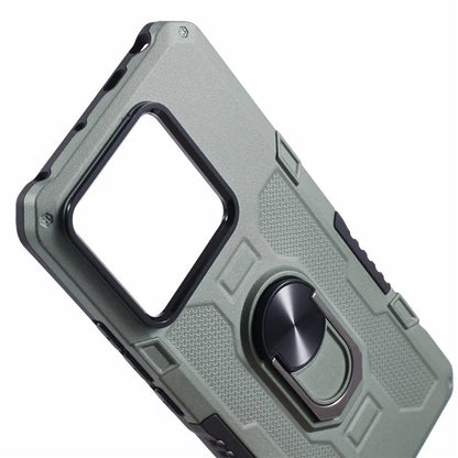 For Xiaomi Redmi Note 13 Pro 5G / Poco X6 5G Phone Case Ring Kickstand PC+TPU Shockproof Cover
